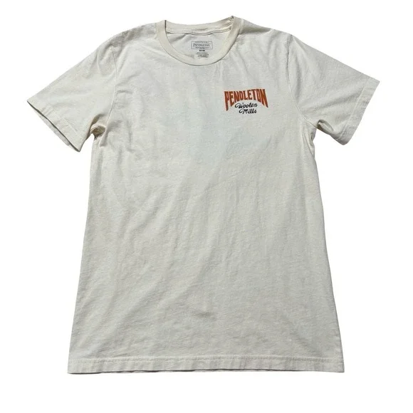 Pendleton Woolen Mills Graphic Cowboy Bronco Rodeo Horse T-Shirt Sz M 18 x 27 - Picture 2 of 5